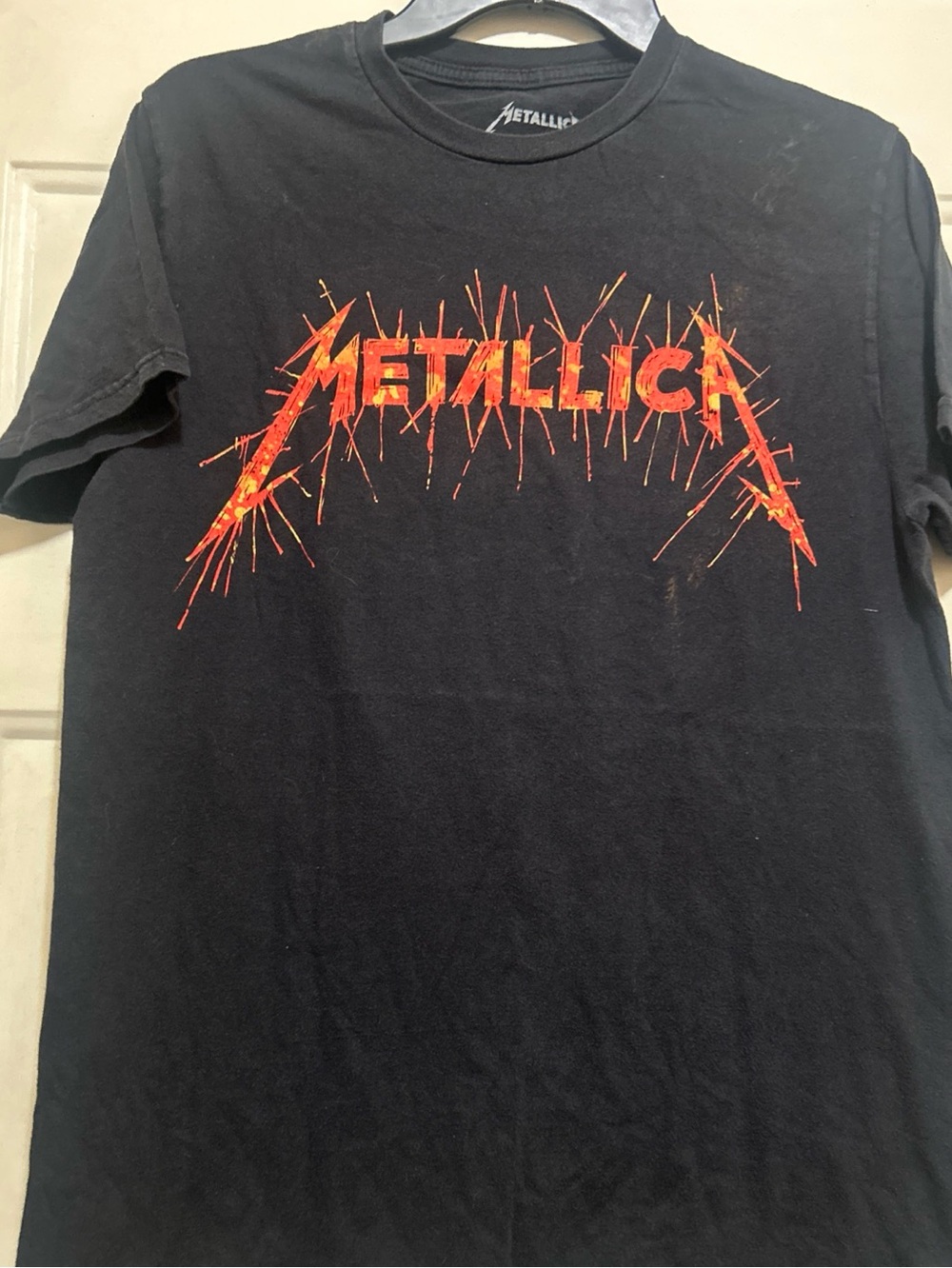 Metallica unisex Black Graphic Tee with Red Logo!